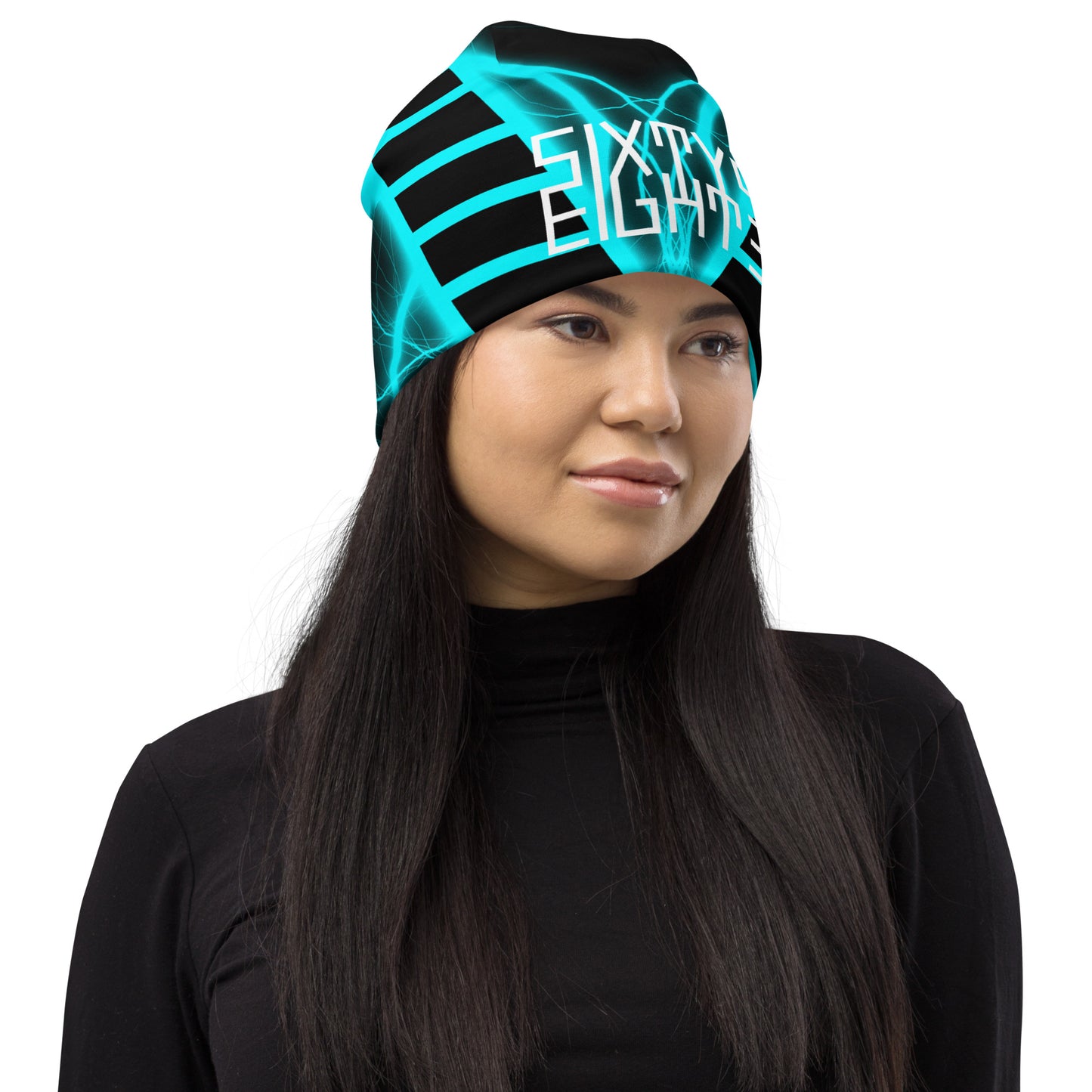 Sixty Eight 93 Logo White FiVe All-Over Print Beanie