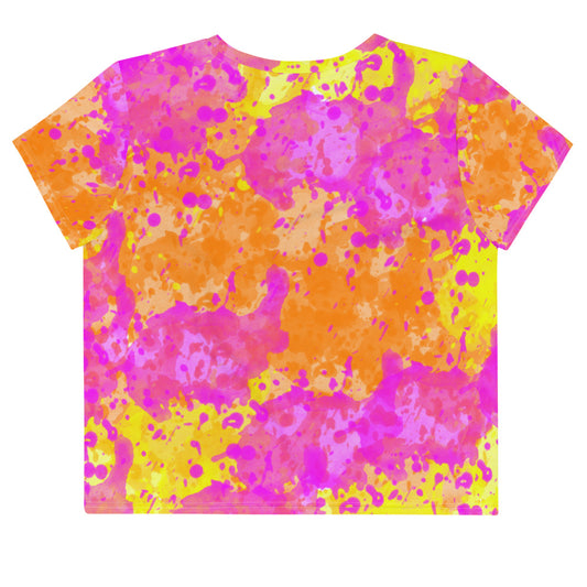 Sixty Eight 93 Logo White POY Crop Tee