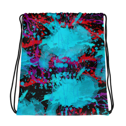 Sixty Eight 93 Logo White Splatter #1.2 Drawstring Bag