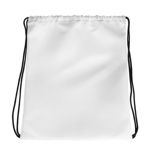 Sixty Eight 93 Logo Black & White Drawstring Bag