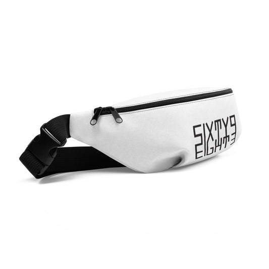 Sixty Eight 93 Logo Black & White Fanny Pack