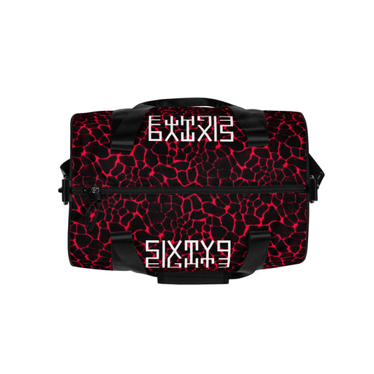 Sixty Eight 93 Logo White Boa Red & Black Gym Bag