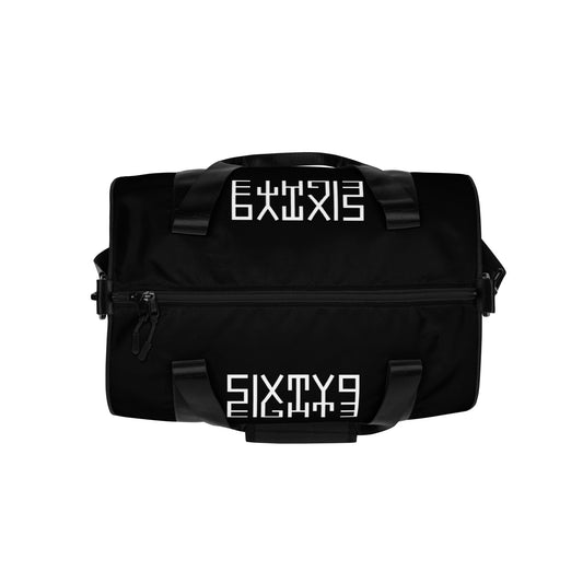 Sixty Eight 93 Logo White & Black Gym Bag