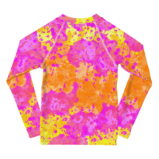 Sixty Eight 93 Logo White POY Kids Rash Guard