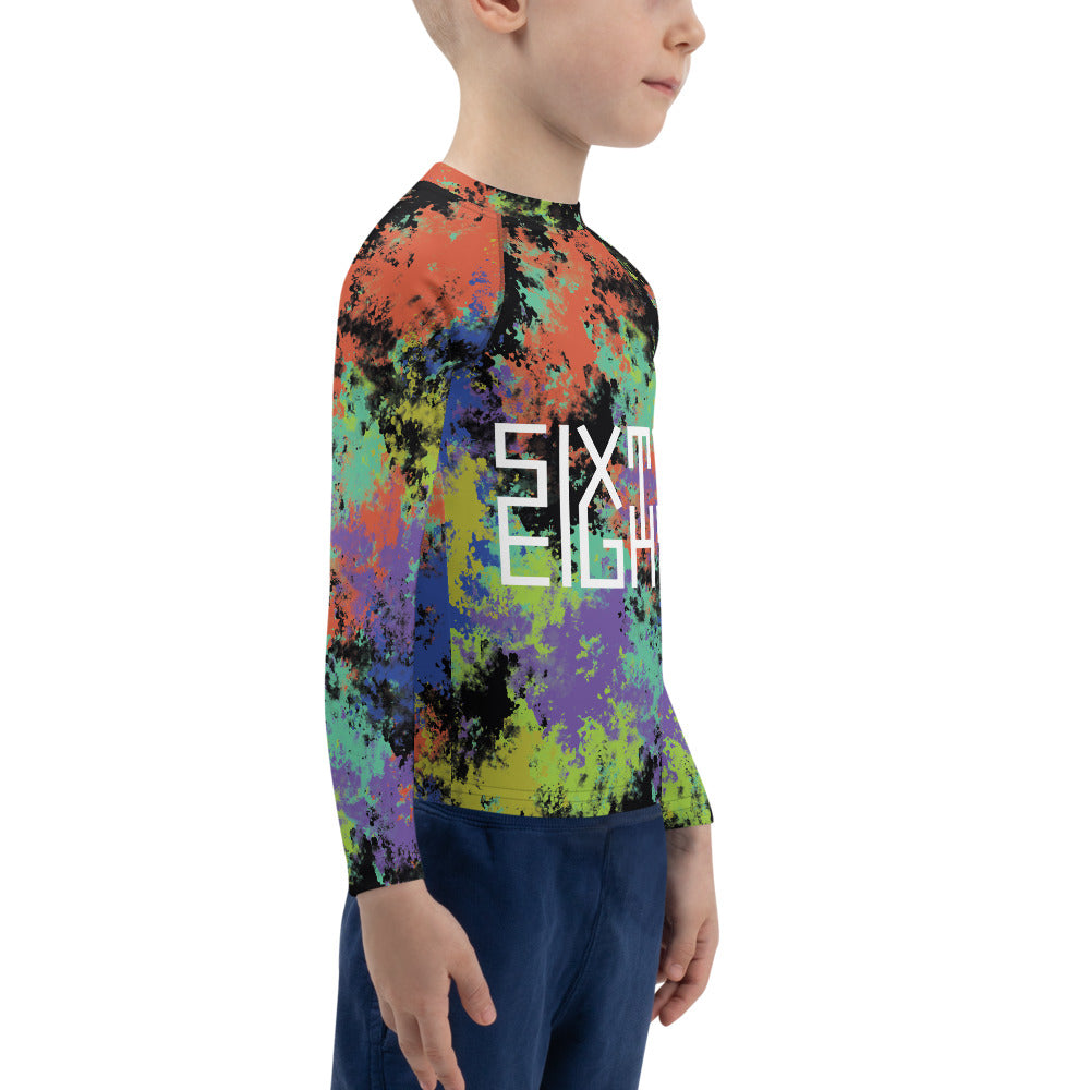 Sixty Eight 93 Logo White Fusion #1 Kids Rash Guard