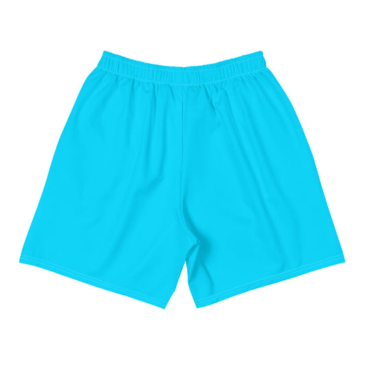 Sixty Eight 93 Logo White & Aqua Blue Men's Shorts