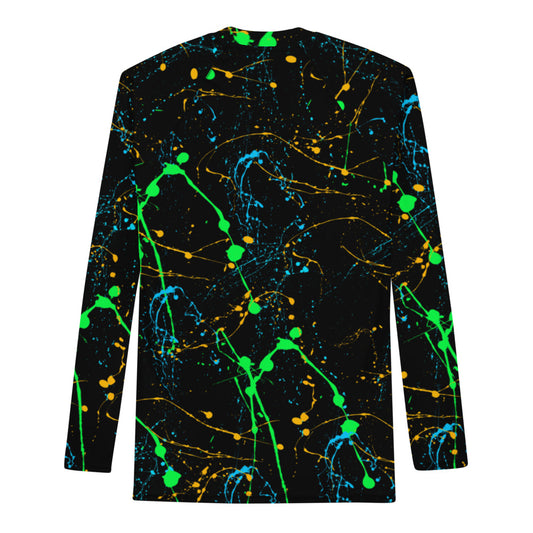 Sixty Eight 93 Logo White Splatter #4 Men's Rash Guard