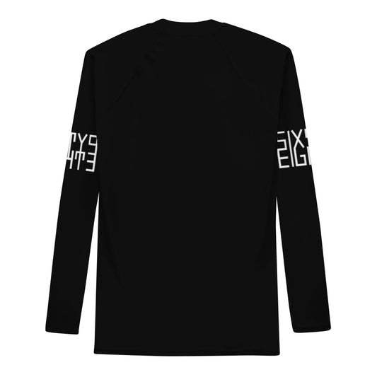 Sixty Eight 93 Logo White Black Men's Rash Guard