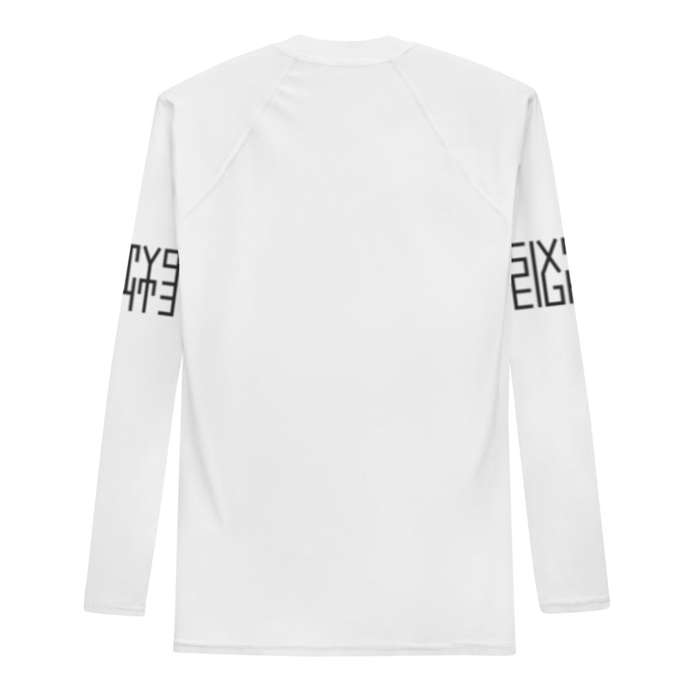 Sixty Eight 93 Logo Black White Men's Rash Guard