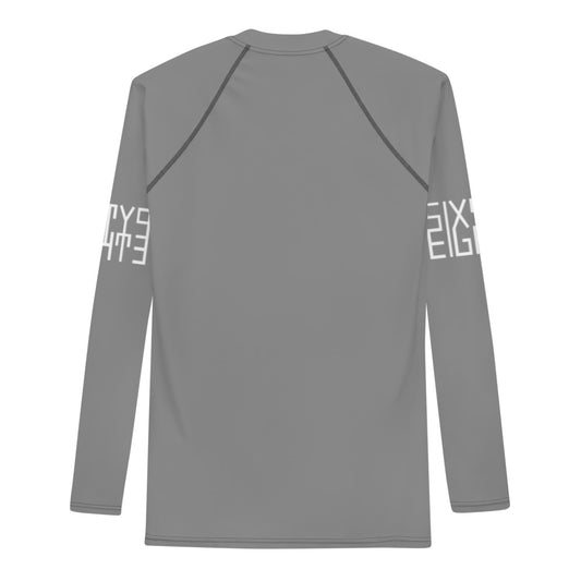 Sixty Eight 93 Logo White & Grey Men's Rash Guard