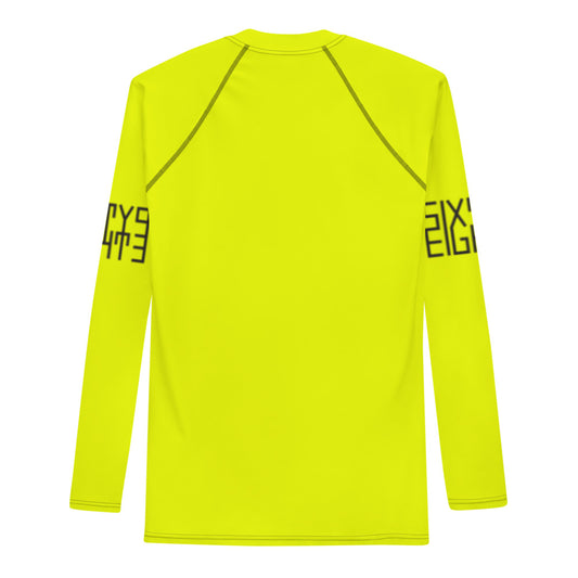Sixty Eight 93 Logo Black & Lemonade Men's Rash Guard
