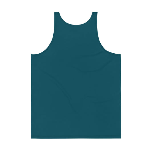 Sixty Eight 93 Logo White & Dark Teal Men's AOP Tank Top