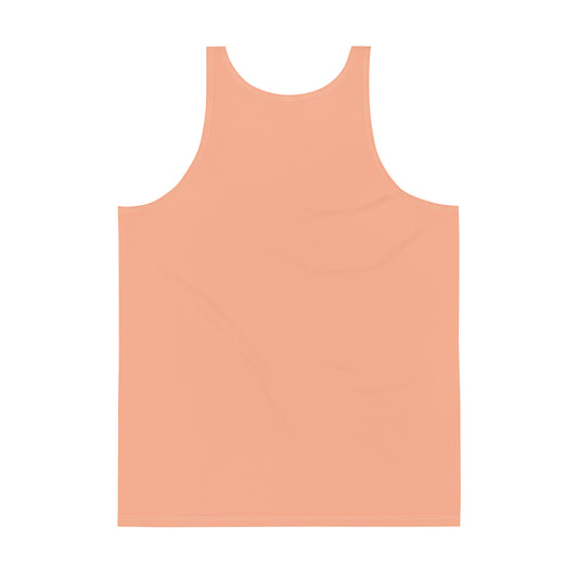 Sixty Eight 93 Logo White & Peach Men's AOP Tank Top