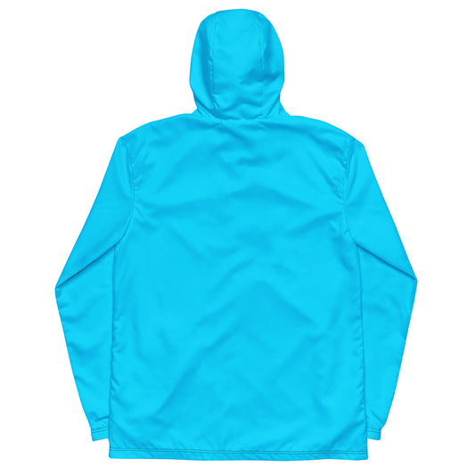 Sixty Eight 93 Logo White & Aqua Blue Windbreaker