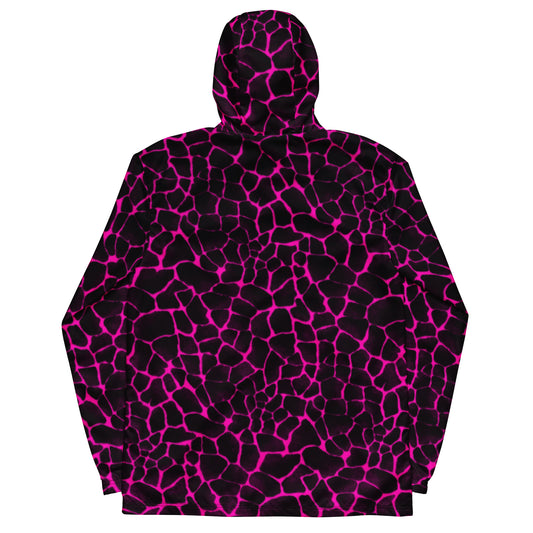 Sixty Eight 93 Logo White Boa Black & Pink Windbreaker