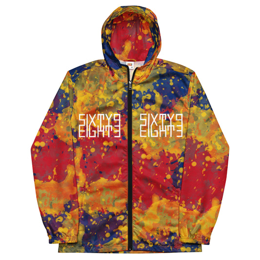 Sixty Eight 93 Logo White Tri Color BYR Windbreaker