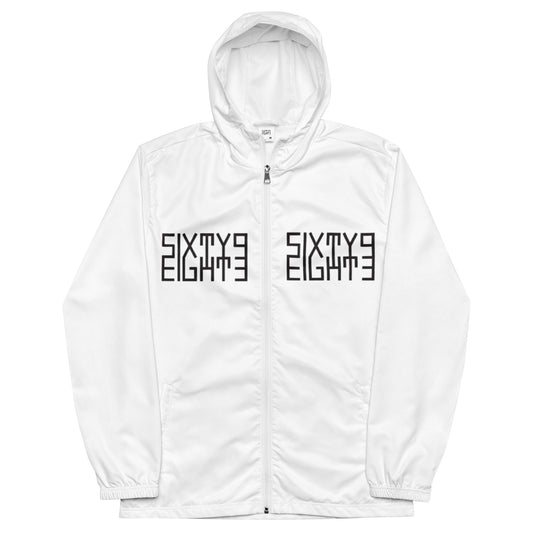 Sixty Eight 93 Logo Black & White Windbreaker