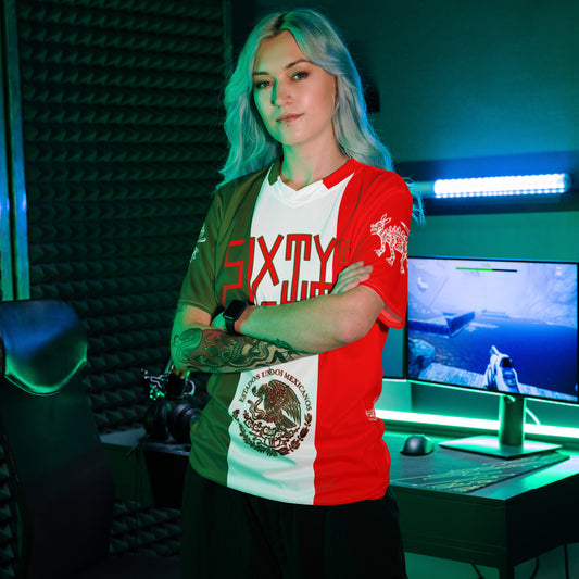 Sixty Eight 93 Logo Red & Green Mexico Unisex Jersey