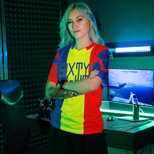 Sixty Eight 93 Logo Blue & Yellow Romania Unisex Jersey