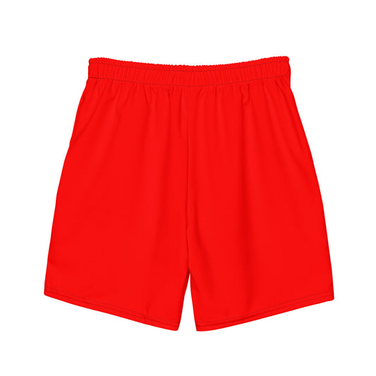 Sixty Eight 93 Logo Black & Red Men's Swim Trunks