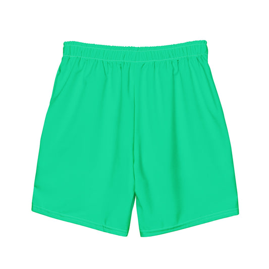 Sixty Eight 93 Logo Orange & Sea Green Men's Swim Trunks