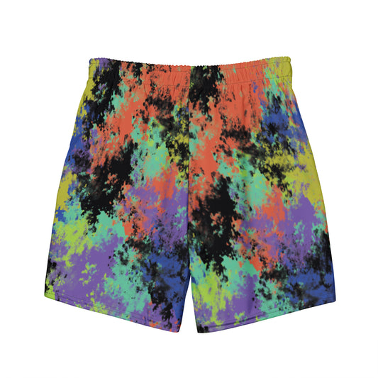 Sixty Eight 93 Logo White Fusion #1 Men's Swim Trunks