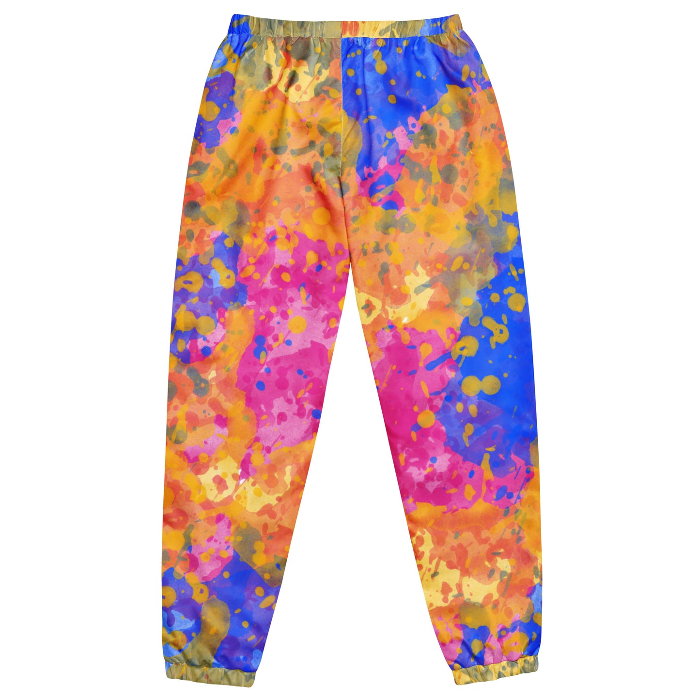 Sixty Eight 93 Logo White Tri Color Blue Orange Pink Track Pants