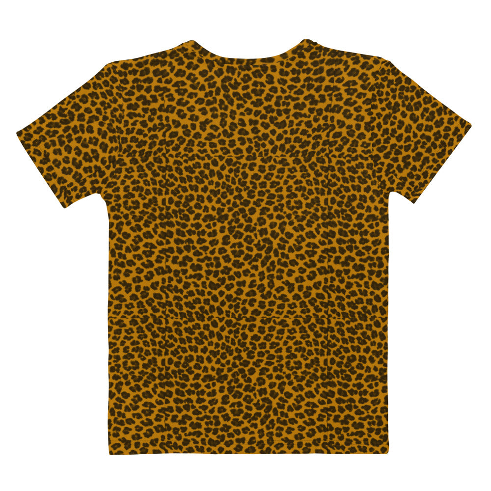 Sixty Eight 93 Logo White Cheetah Orange Women's Tee