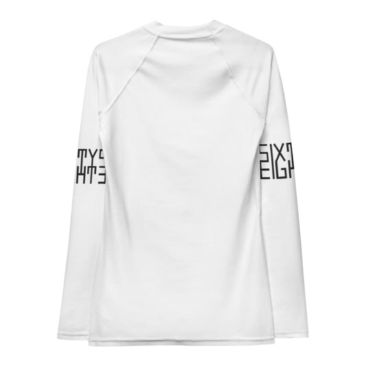 Sixty Eight 93 Logo Black White Women's Rash Guard