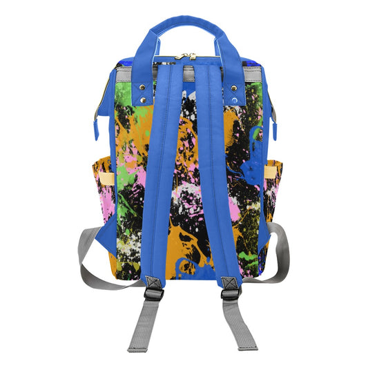 Sixty Eight 93 Logo White Splatter #2 Multi-Function BackPack