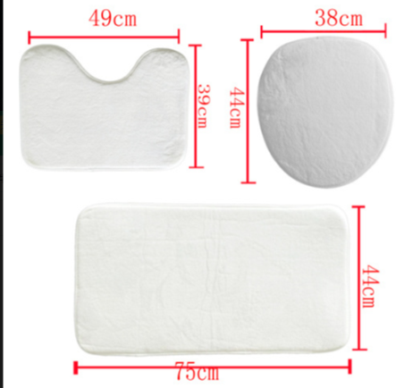 Sixty Eight 93 Logo White Netherland Orange Four-Piece Bathroom Set #13