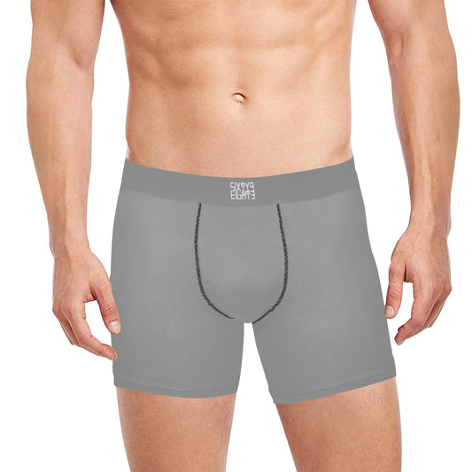 Sixty Eight 93 Logo White Grey Boxer Briefs with Inner Pocket