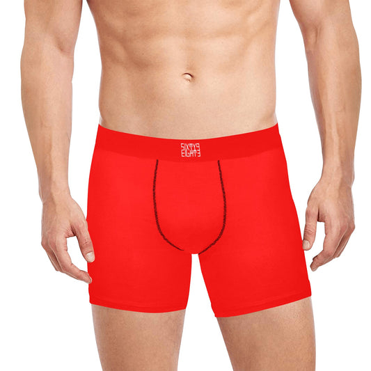 Sixty Eight 93 Logo White Red Boxer Briefs with Inner Pocket