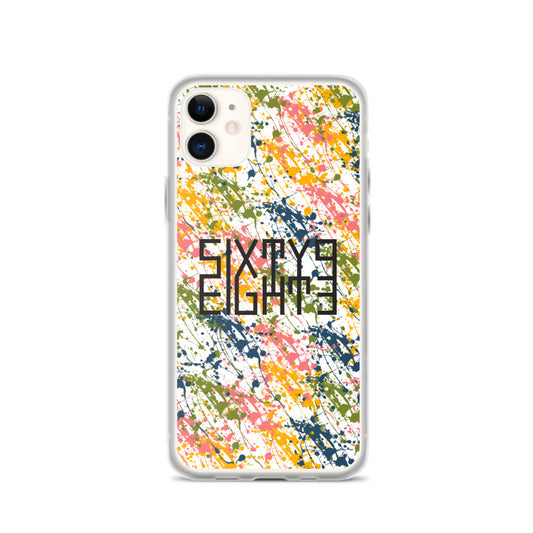 Sixty Eight 93 Logo Black Drip #17 iPhone Case