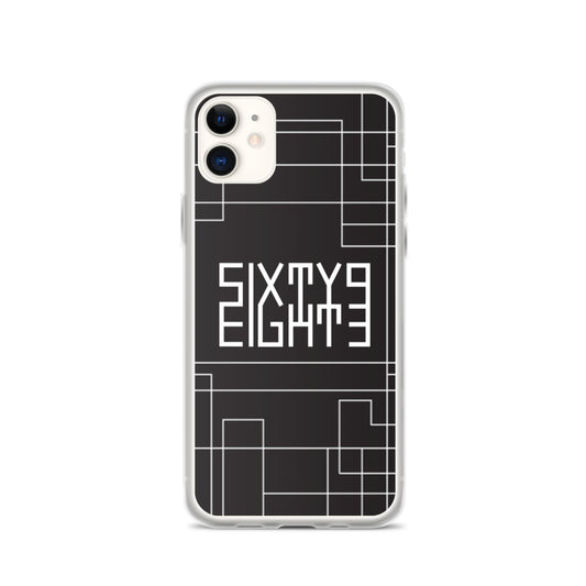Sixty Eight 93 Logo White Maze iPhone Case