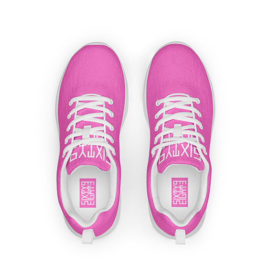 Sixty Eight 93 Logo White Pink Men’s Athletic Shoes