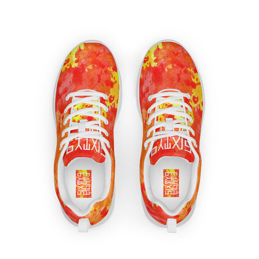 Sixty Eight 93 Logo White Sunburst Men’s Athletic Shoes