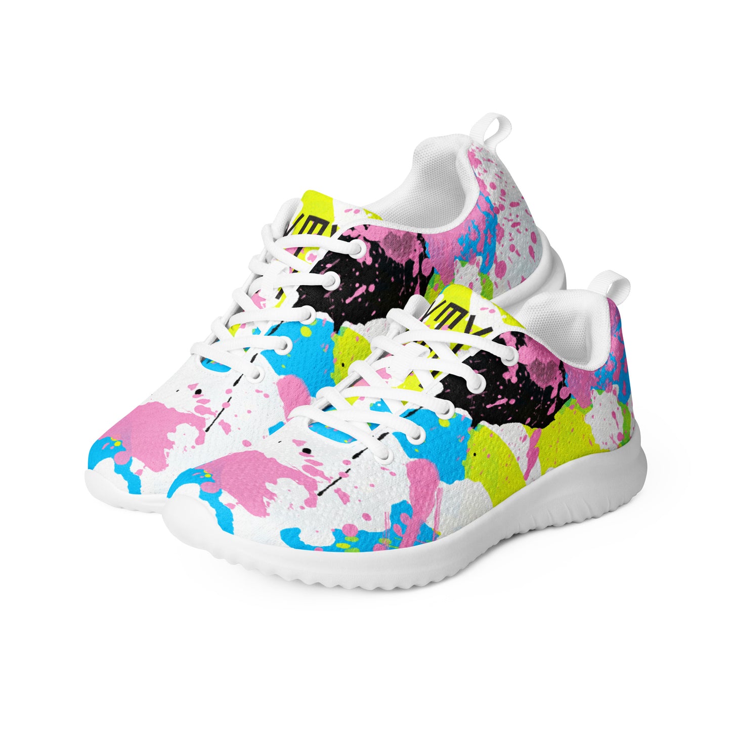 Sixty Eight 93 Logo Black Splatter #11 Men's Athletic Shoes