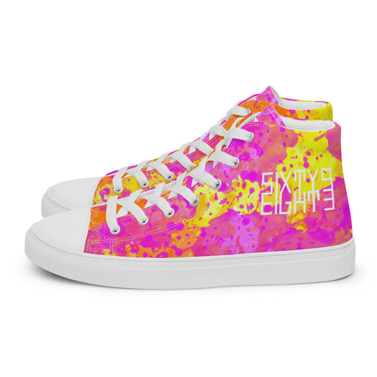 Sixty Eight 93 Logo White POY Men's High Top Shoes