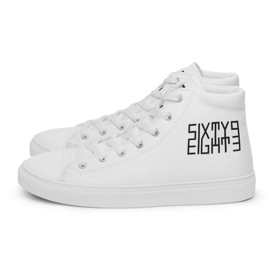 Sixty Eight 93 Logo Black White Men's High Top Shoes