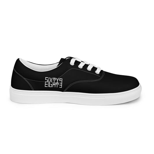 Sixty Eight 93 Logo White & Black Men’s Low Top Shoes