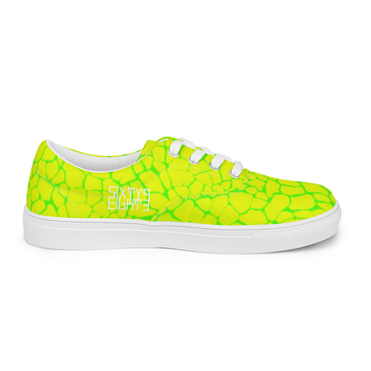 Sixty Eight 93 Logo White Boa Lemonade Lime Men's Low Top Shoes