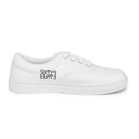 Sixty Eight 93 Logo Black & White Men's Low Top Shoes