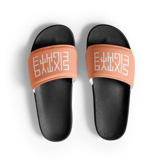 Sixty Eight 93 Logo White & Peach Men’s Slides