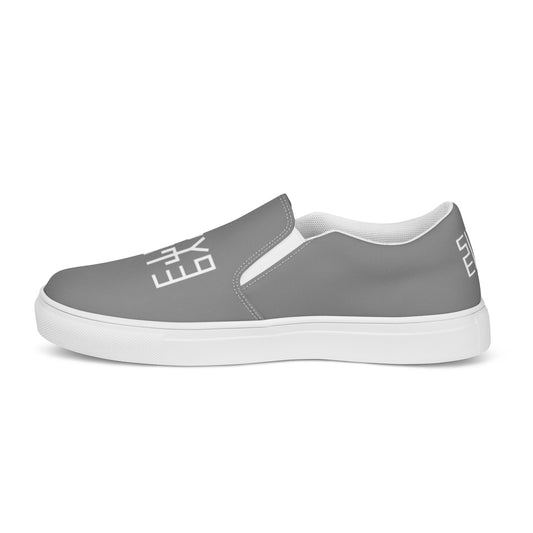 Sixty Eight 93 Logo White & Grey Men’s Slip On Shoes