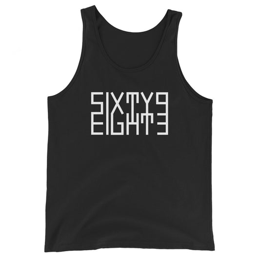 Sixty Eight 93 Logo White Unisex Tank Top