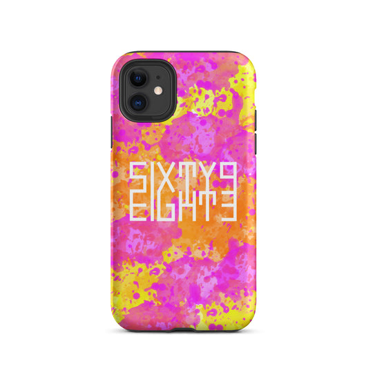 Sixty Eight 93 Logo White POY Tough iPhone Case
