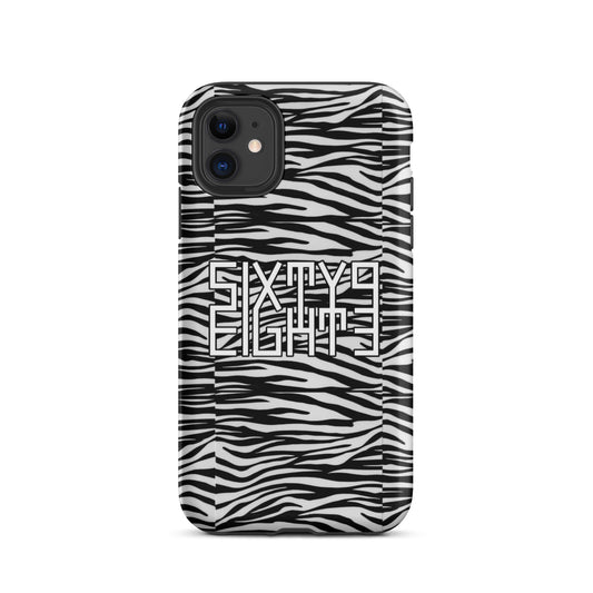 Sixty Eight 93 Logo White & Black OG Zebra Tough iPhone Case
