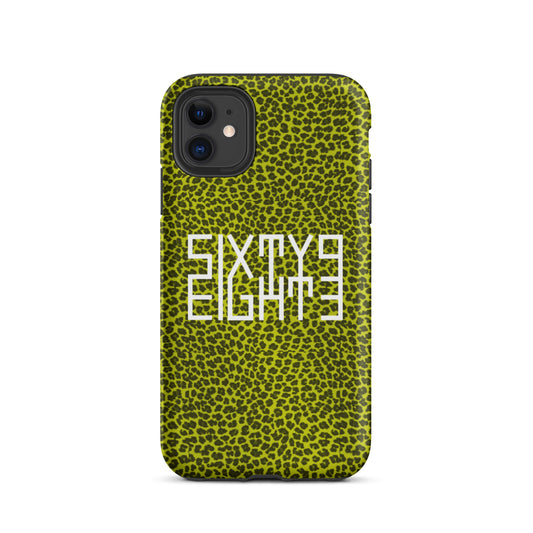 Sixty Eight 93 Logo White Cheetah Lemonade Tough iPhone Case
