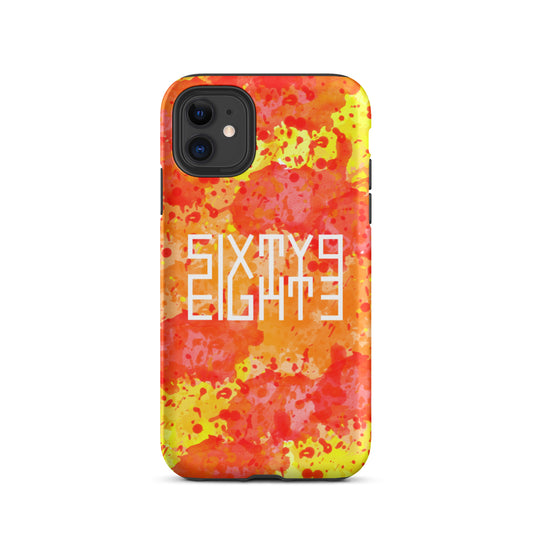 Sixty Eight 93 Logo White Sunburst Tough iPhone Case
